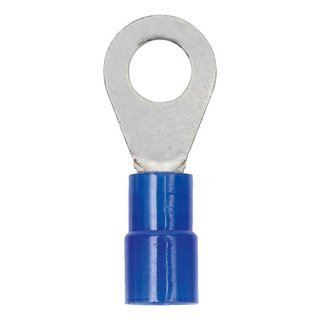 Quetschkabelschuh Ring isoliert blau, 1,5-2,5qmm, M4, verzinkt, 100 St., Wrth