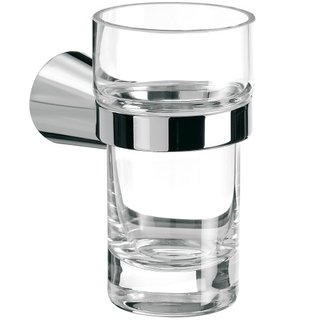 Glashalter GGO mit Becher, Kristallglas klar, verchromt