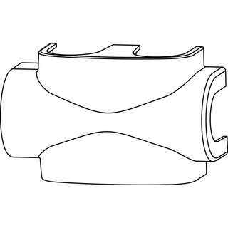 Verkleidung Multilux Raumtemperaturregelung, Eckform/Durchgang, weiss, Heimeier