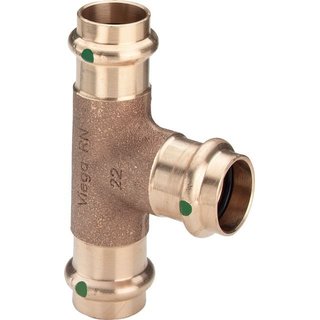 Sanpress Rotguss T-Stück 15mm, Viega
