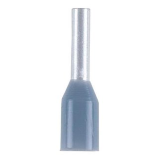 Aderendhlse isoliert grau, 0,75 x 12mm, 100 St., Wrth