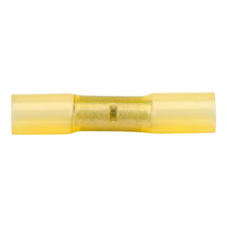 Stossverbinder isoliert gelb 4-6qmm, mit Wrmeschrumpfisolierung, 100 St., 700WS, Klauke