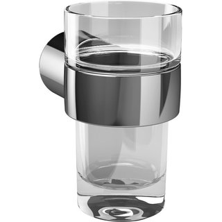 Glashalter GGOD mit Becher, Kristallglas klar, verchromt