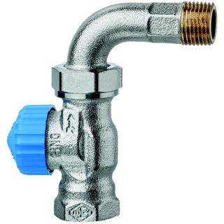 Thermostat-Ventilunterteil 1/2 mit Bogenverschraubung, Heimeier