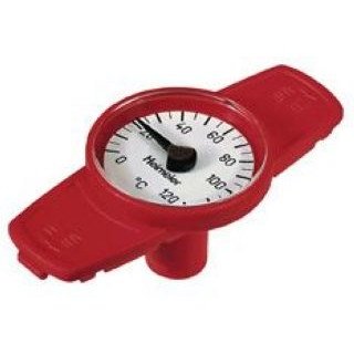 Thermometer zu Kugelhahn Globo 1 1/2- 2, rot, Heimeier