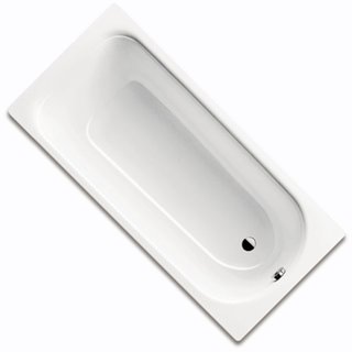 Badewanne GFL 160 x 70cm, Stahl, weiss, ohne Fuss