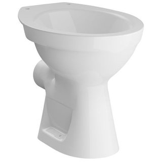 Standtiefspül-WC GGO, weiss, Abgang waagrecht