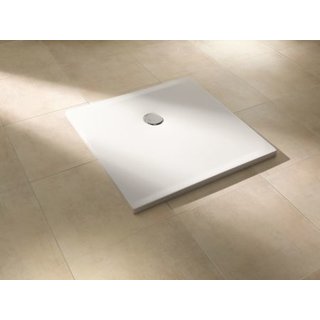 Duschwanne GADS 90 x 90cm, bodengleich, Ablauf 90mm, weiss
