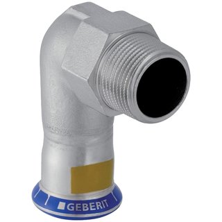 Mapress Edelstahl Gas bergangsbogen AG 35mm x 1 1/4, Geberit