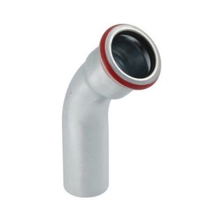 Mapress C-Stahl Bogen 1 Muffe 42mm 45°